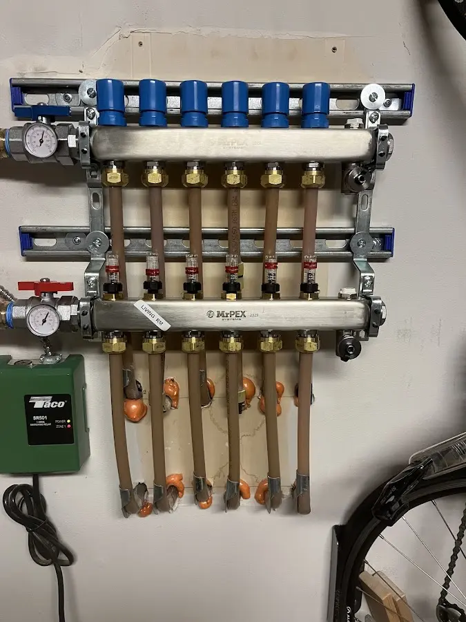 Plumber performing Gas Leak Detection at a residential property in Stilwell